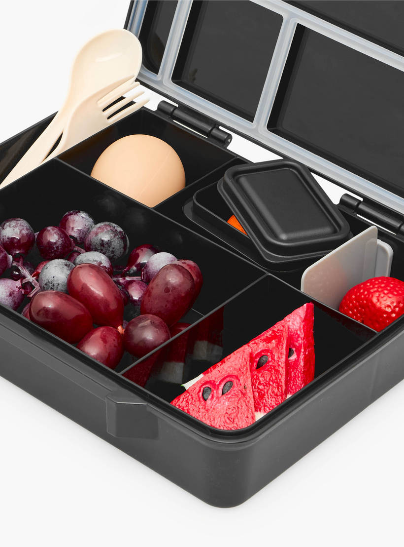 Hollywood Magic Batman Print Bento Lunch Box for Boys with Cutlery - 1.2 L