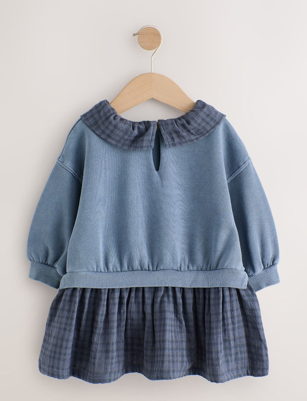 Navy Layered Sweat Dress