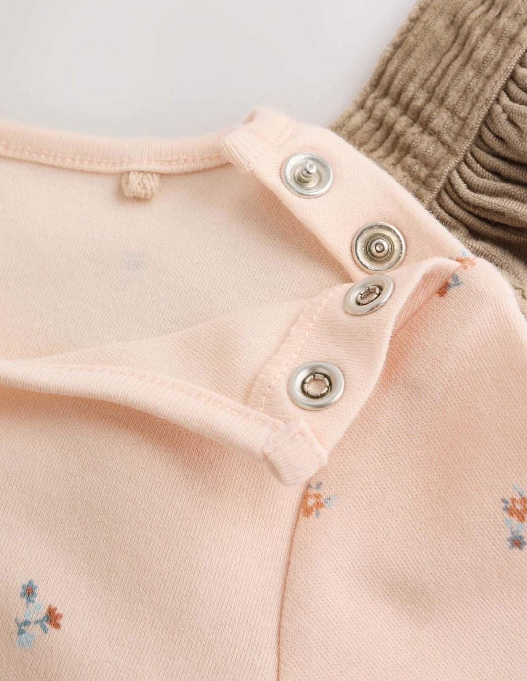 Sage Green Cord Dungarees and Bodysuit Baby Set 2 Piece