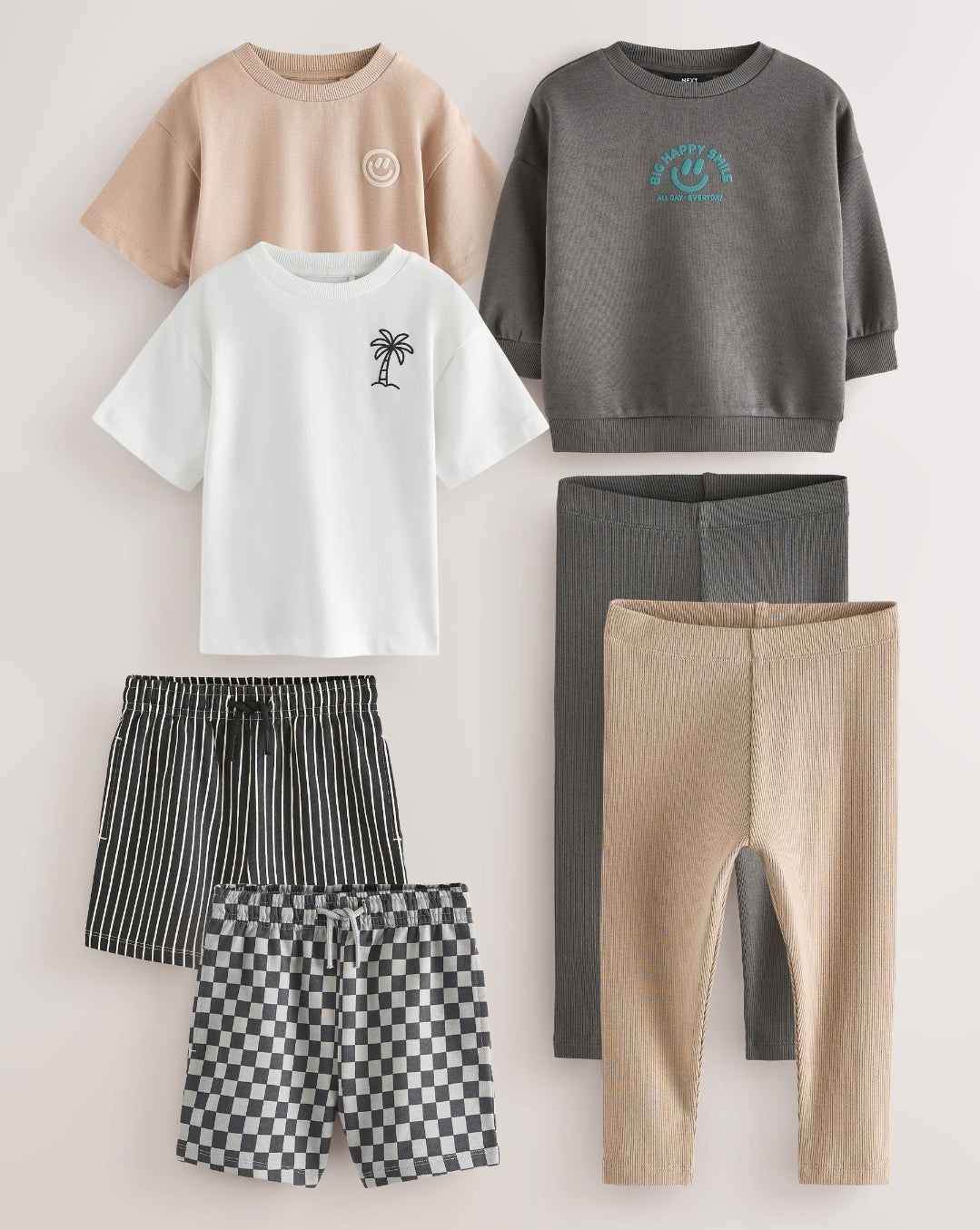Multi Capsule Wardrobe Top & Shorts Set 7 Piece