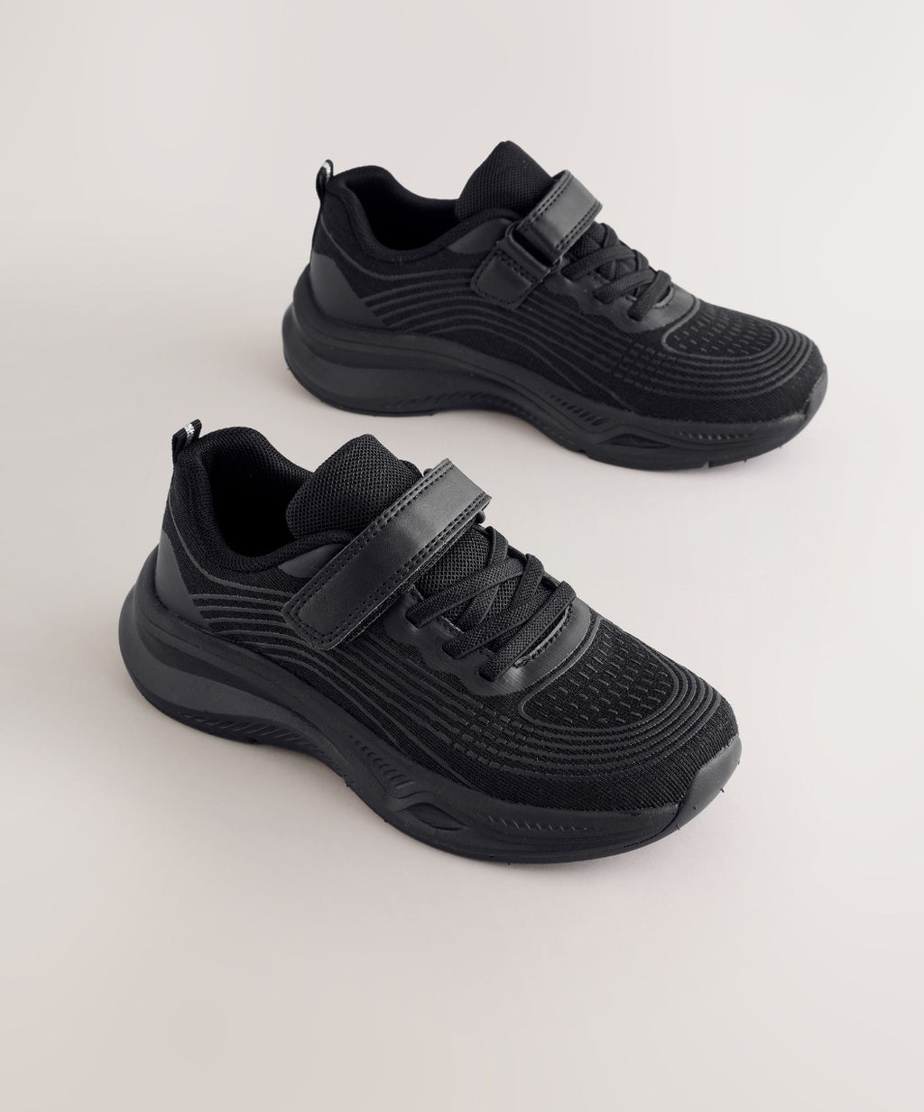 Black Standard Fit (F) Elastic
Lace-Up Trainers