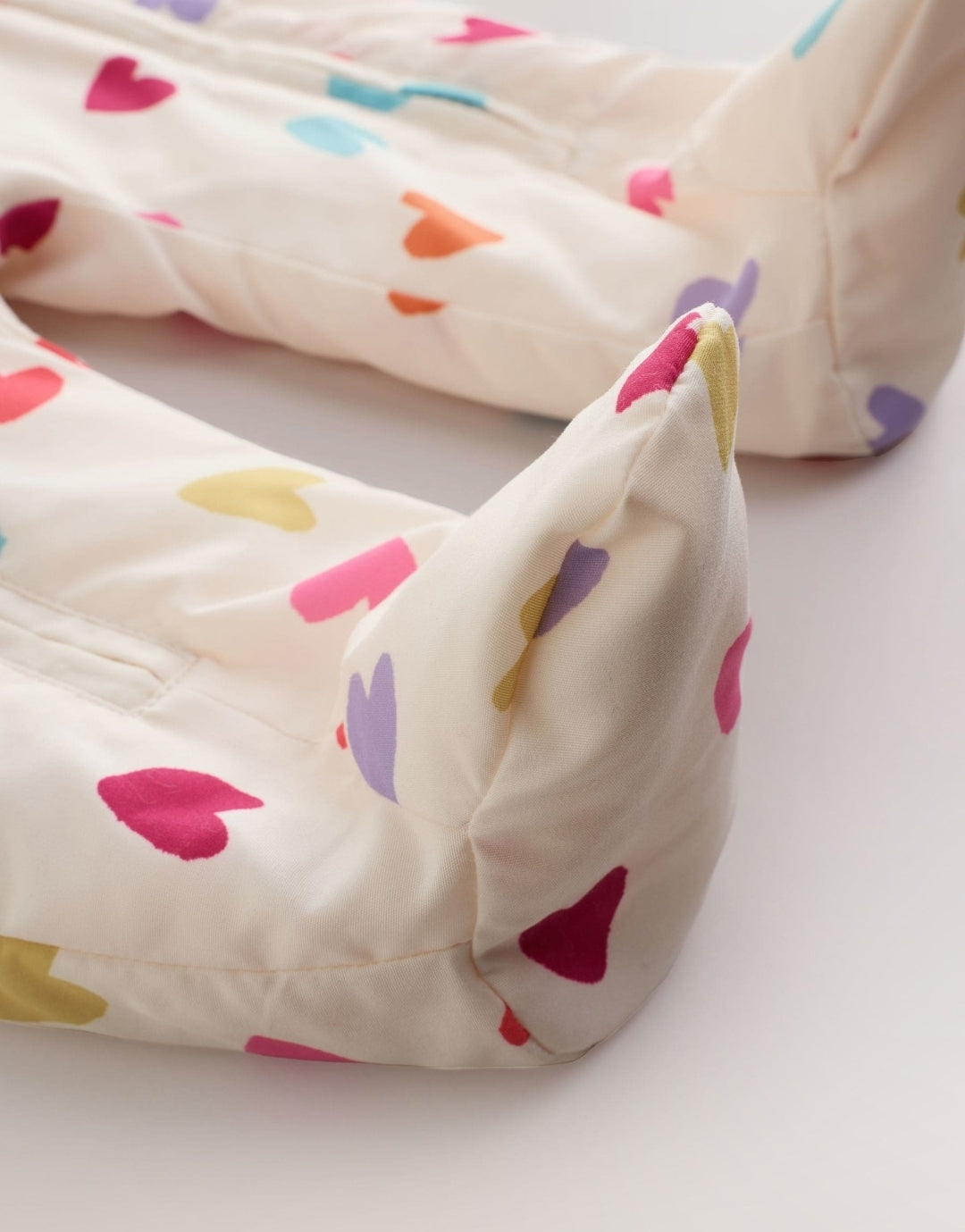 Multi Coloured Heart All Over
Printed Hooded Baby