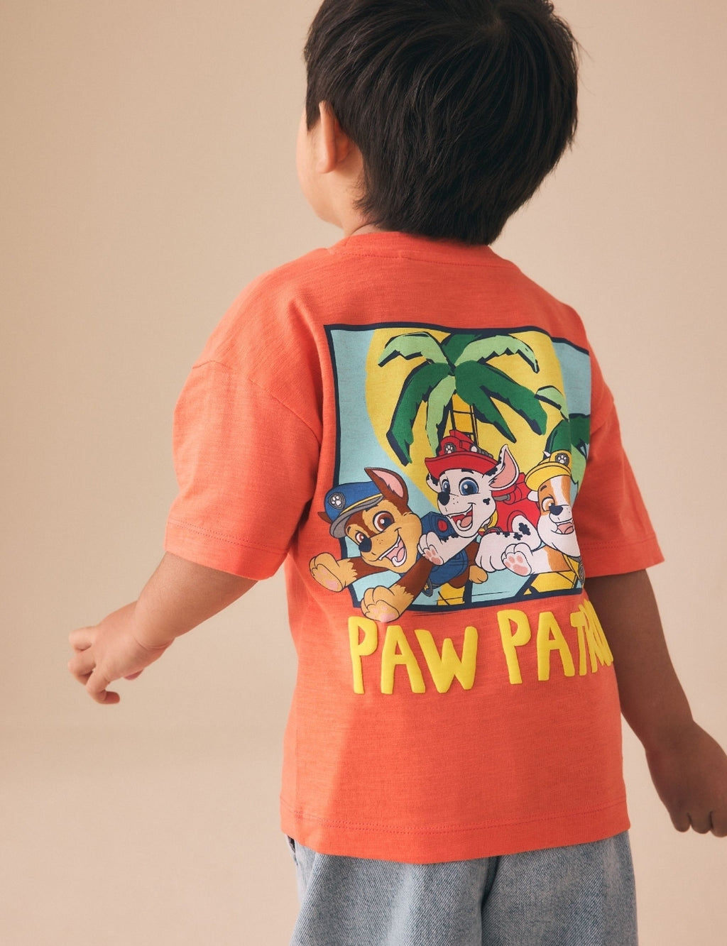 Coral/Tan Paw Patrol Short Sleeve
T-Shirt