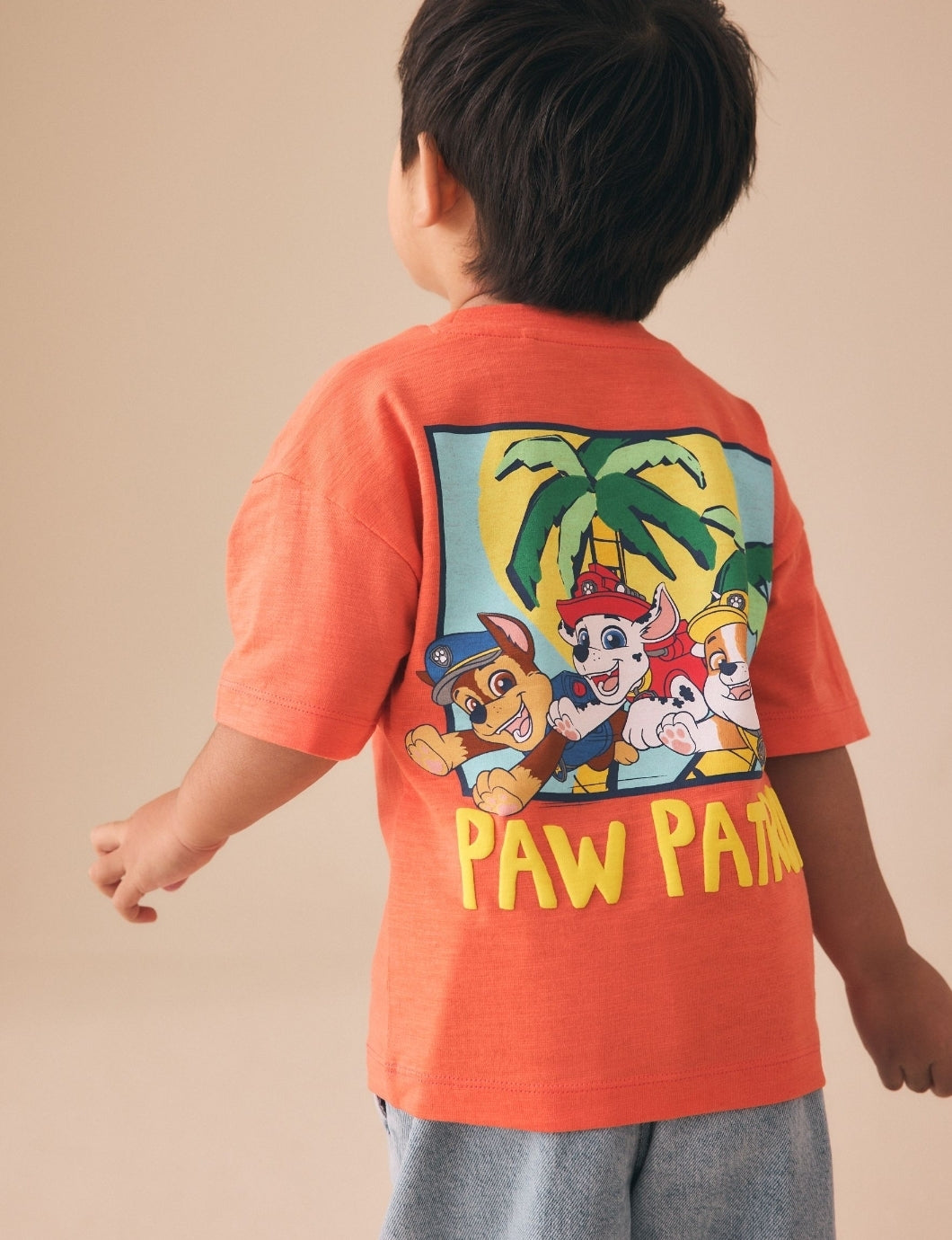 Coral/Tan Paw Patrol Short Sleeve
T-Shirt