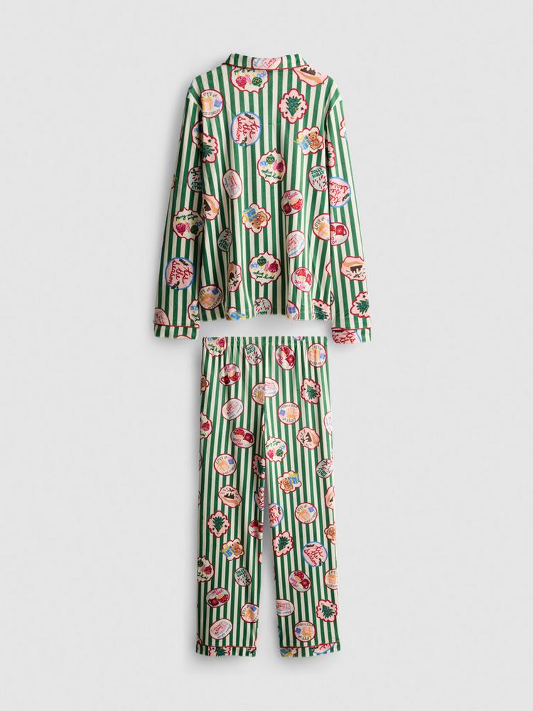Primark Kids' Christmas Twinning Cosy Shirt Pyjamas