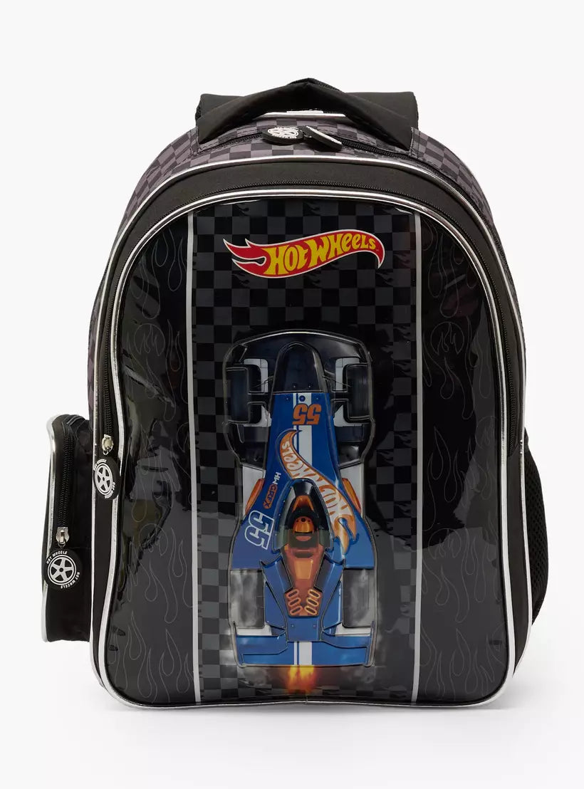 Hot Wheels 3-Piece School Backpack Set 16 inches