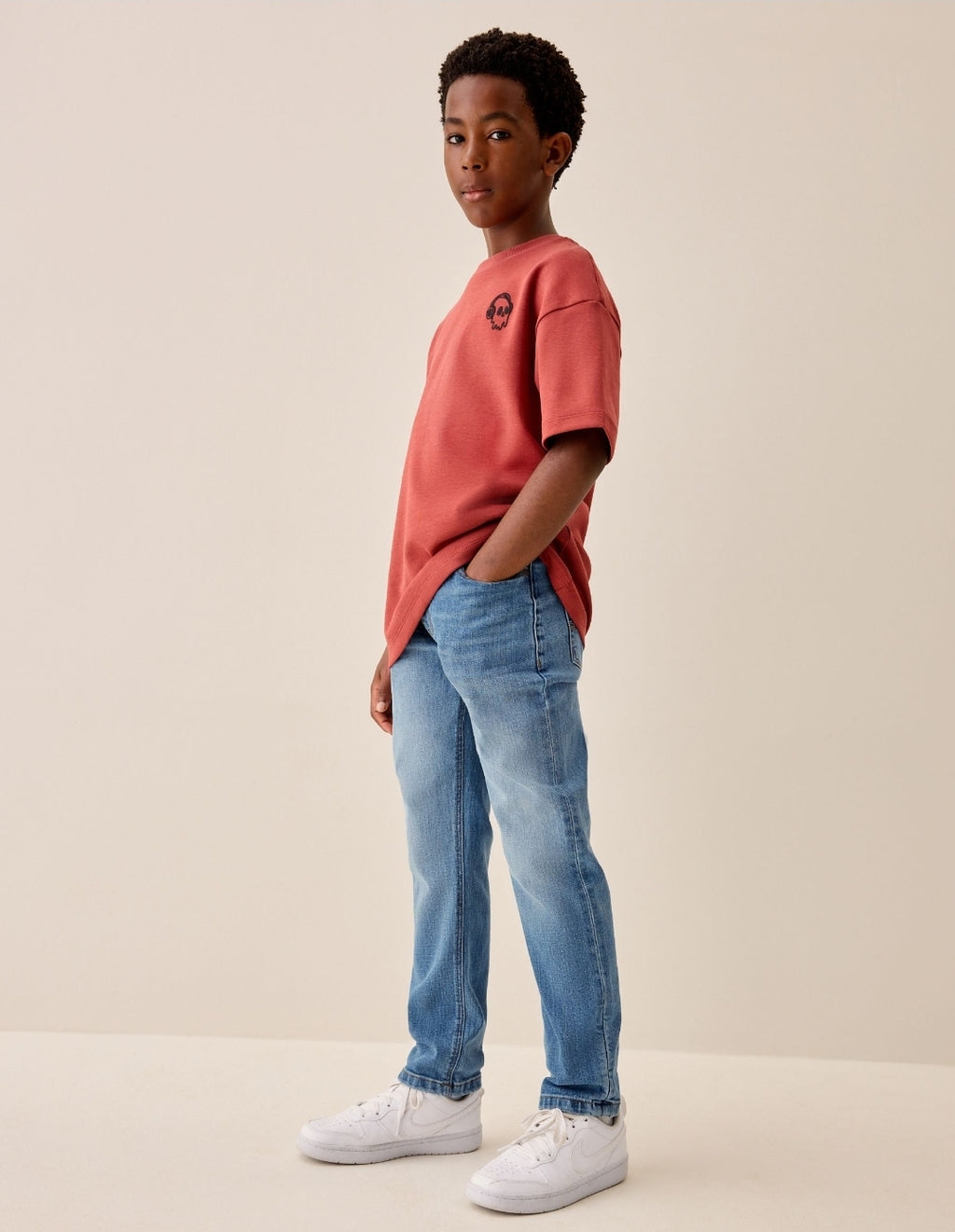 Blue Denim Regular Fit StretchJeans