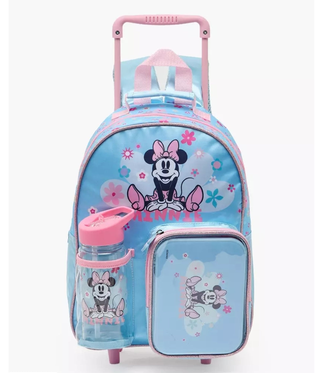 Disney Minnie Mouse 3-Piece School Trolley Bag Set 14 inches