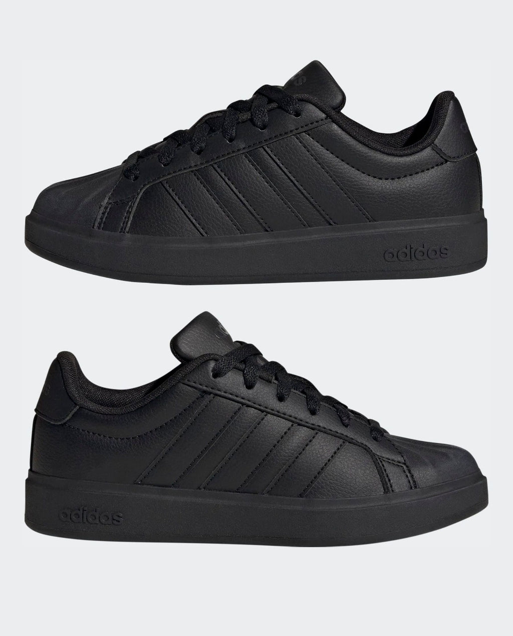 adidas Black Street Talk Lace Junior Trainers