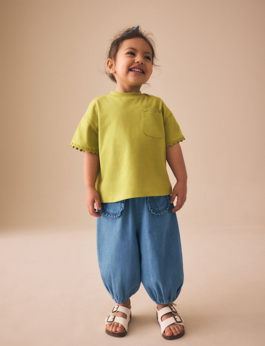 Mid Blue Denim Cuffed Pullon
Trousers