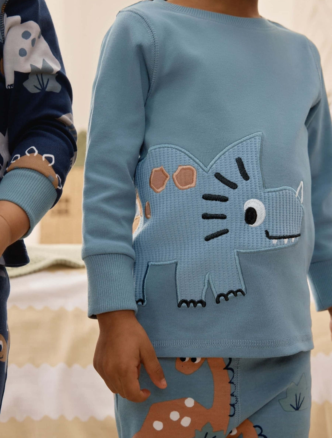 Navy/Grey Dinosaur Snuggle Pyjamas 3 Pack
