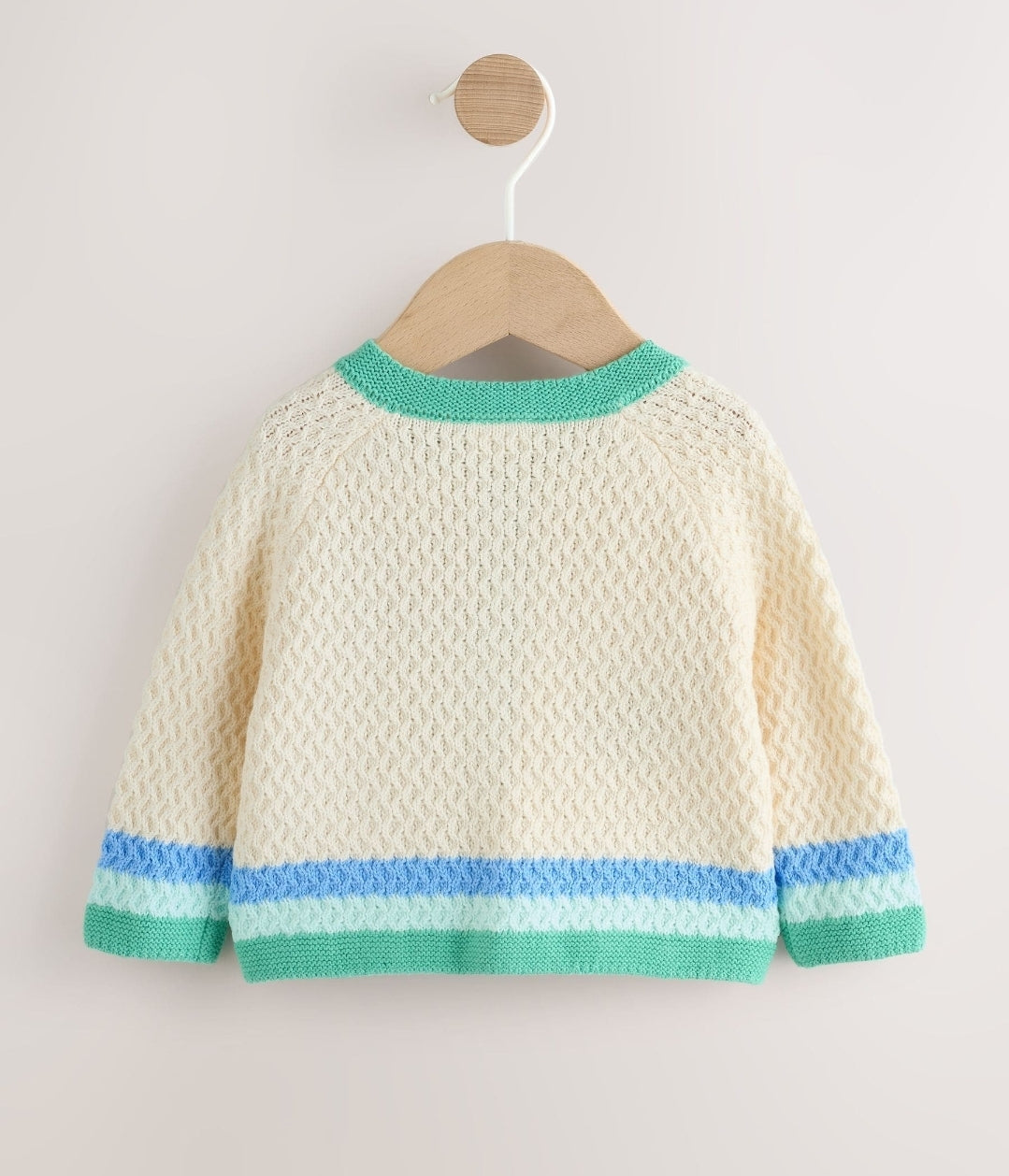 Multi Pastel Crochet Animal Knitted Baby Cardigan