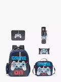 Juniors Gamer 5-Piece School Backpack Set  16 inches