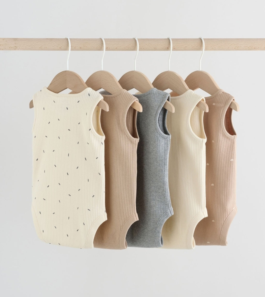 Neutral Baby Bodysuits 5 Pack