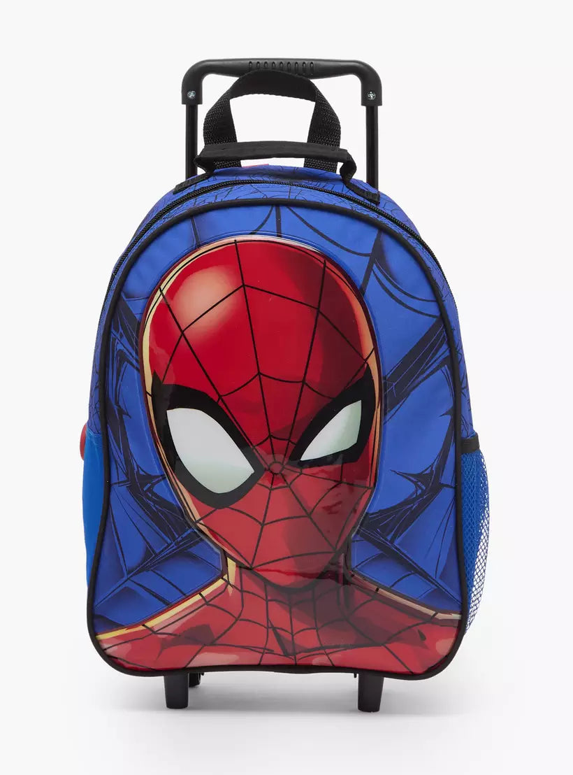Spider-Man Print 3-Piece School Trolley Bag Set 14 inches