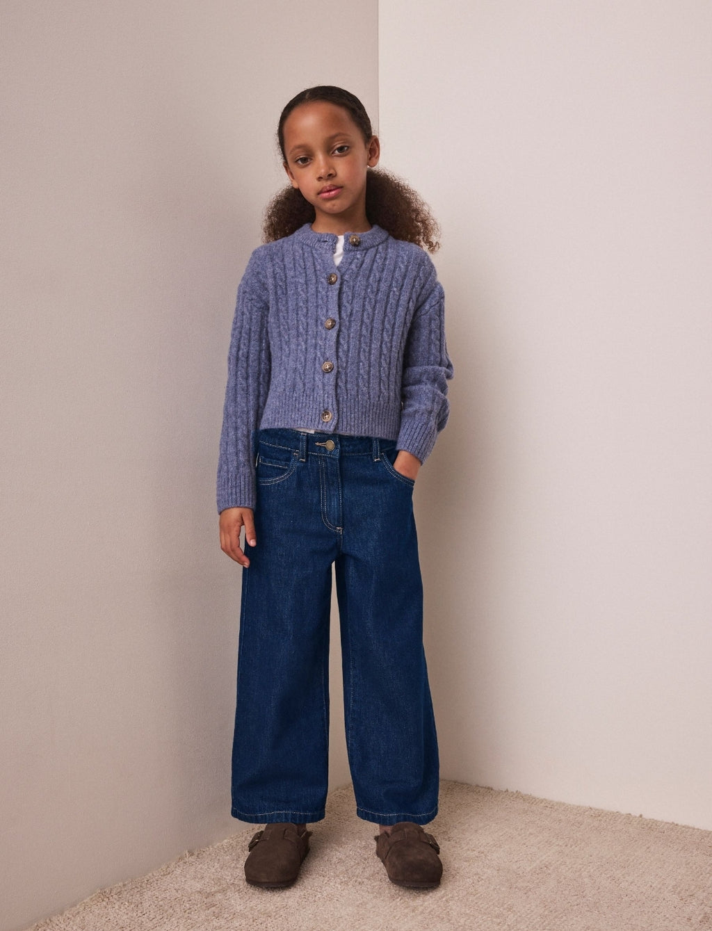 Rinse Wash Wide Leg Jeans