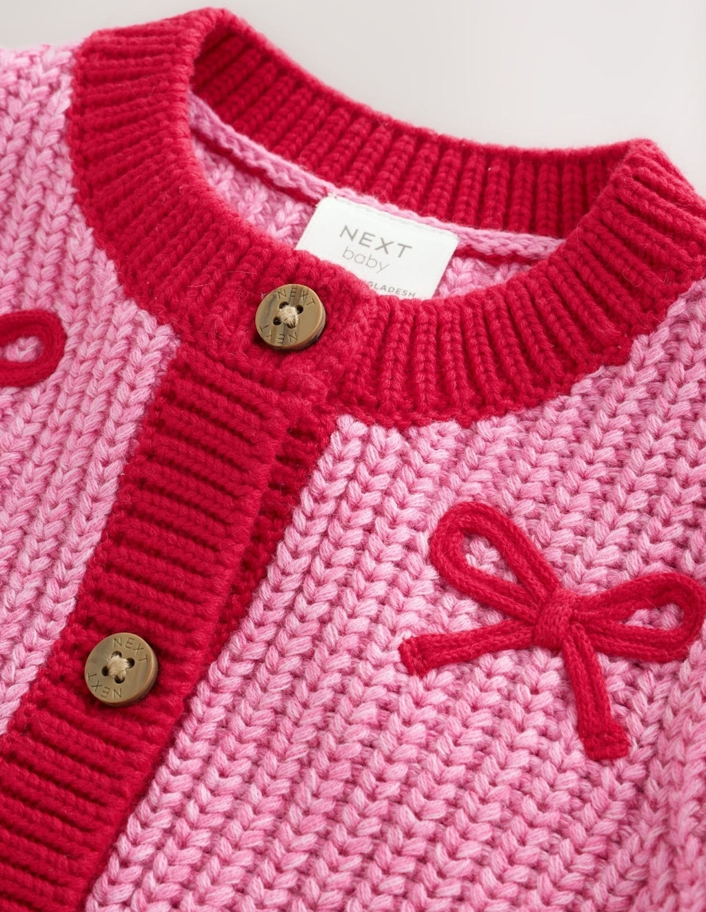 Pink and Red My First Christmas
Baby Cardigan
