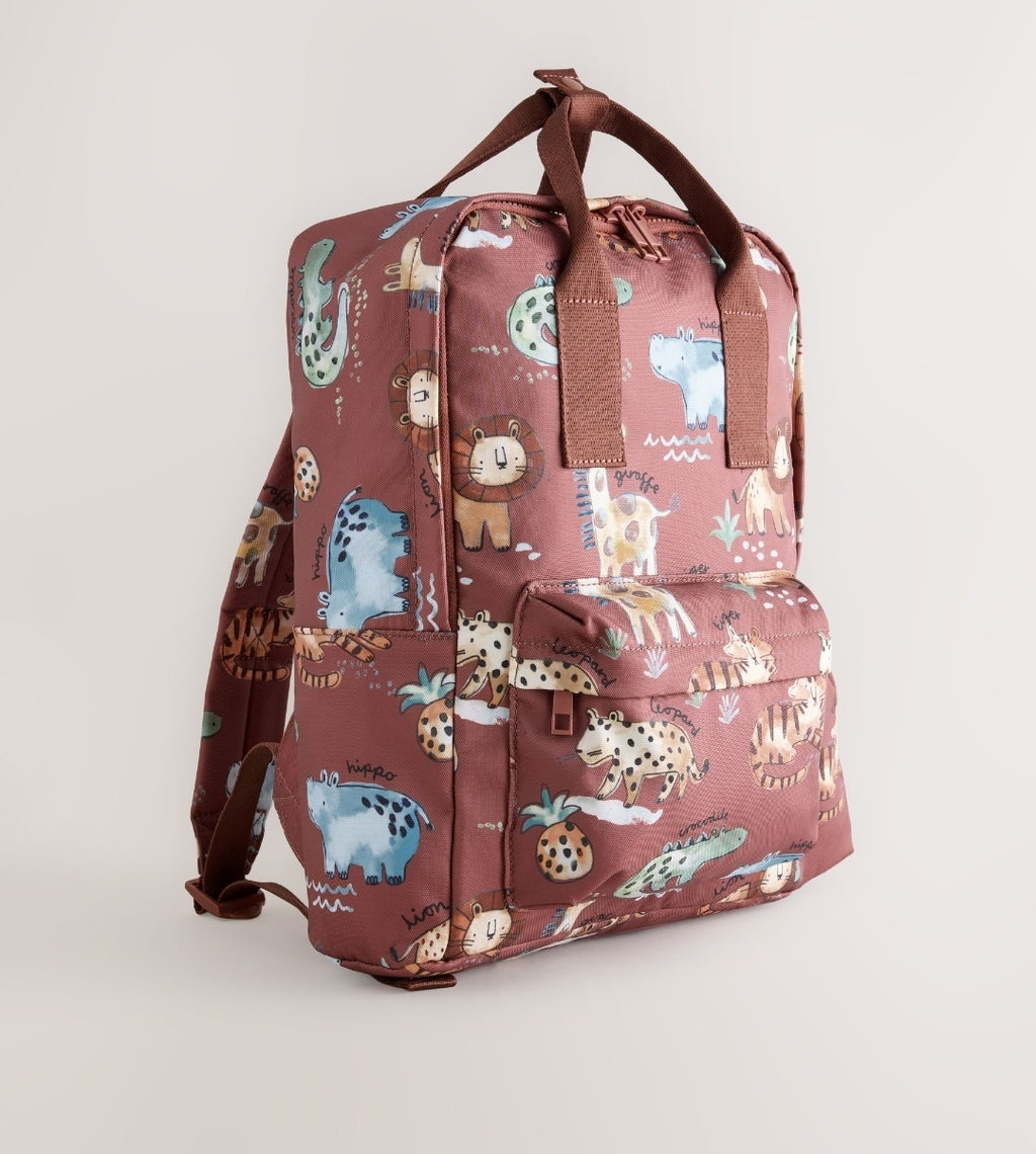 Brown Safari Backpack 14 inches