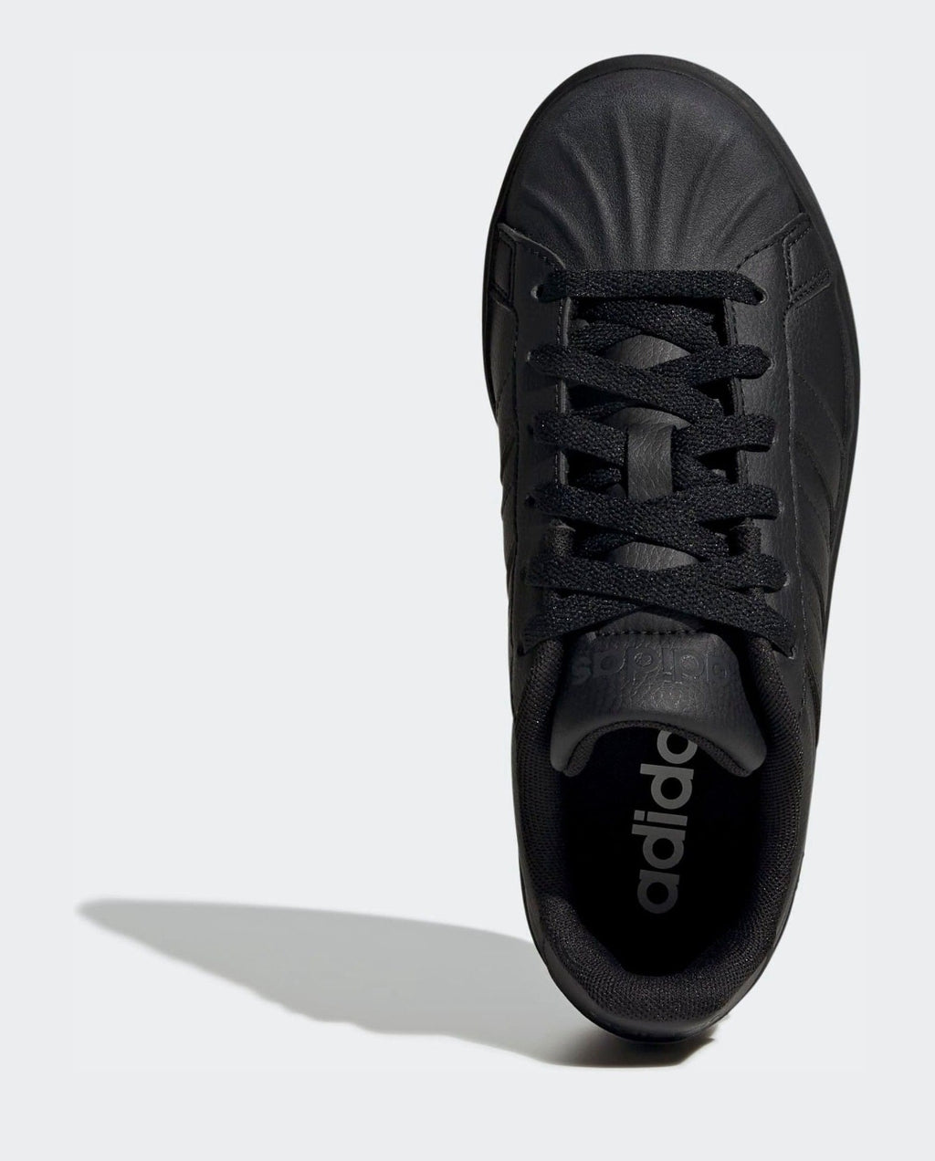 adidas Black Street Talk Lace Junior Trainers