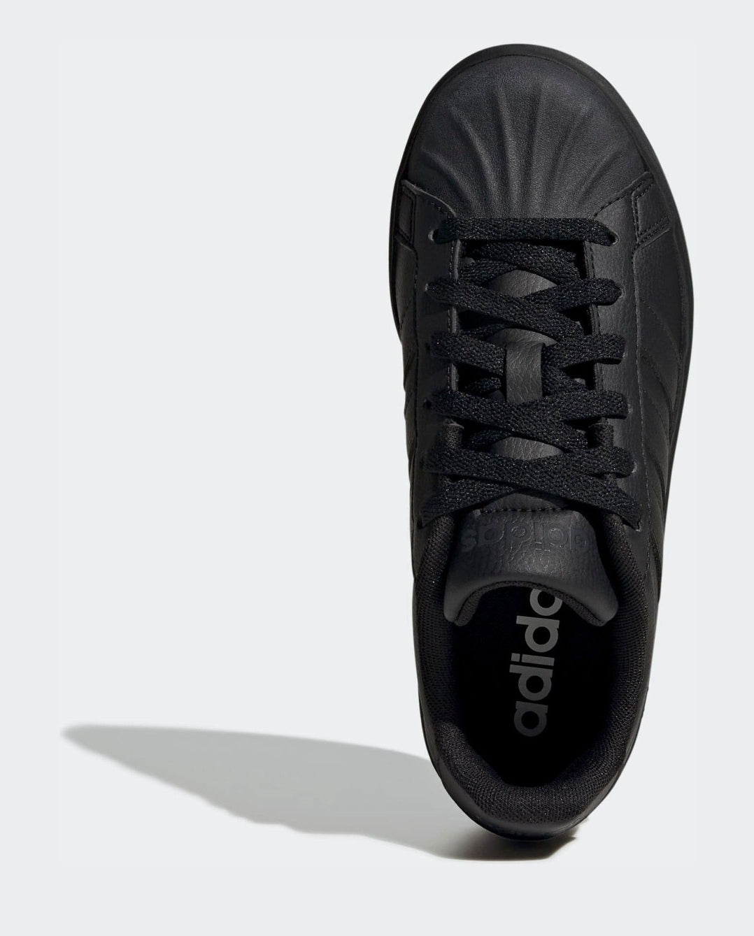 adidas Black Street Talk Lace Junior Trainers