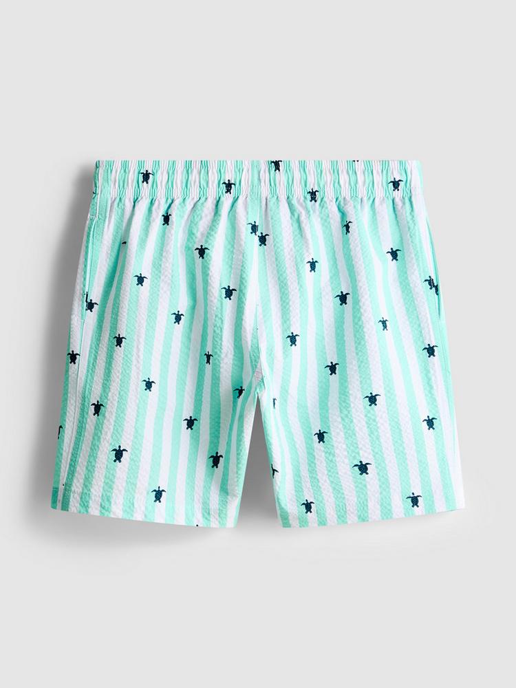 Seersucker Swim Shorts