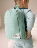 Sage Green Cord Corduroy Backpack 14 inches