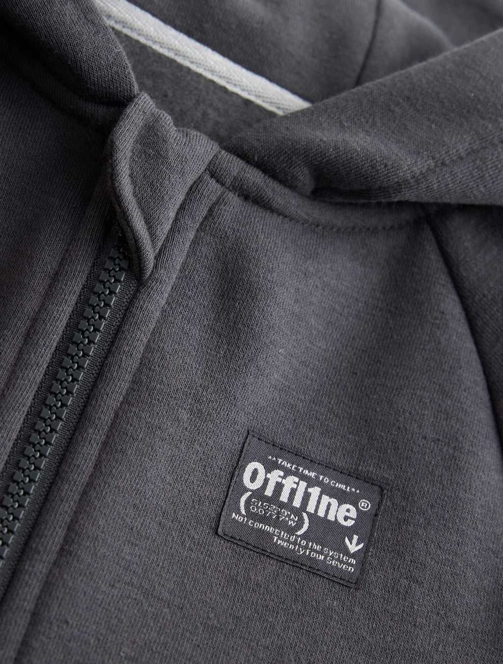 Grey Offline Side Stripe Fleece All-In-
One