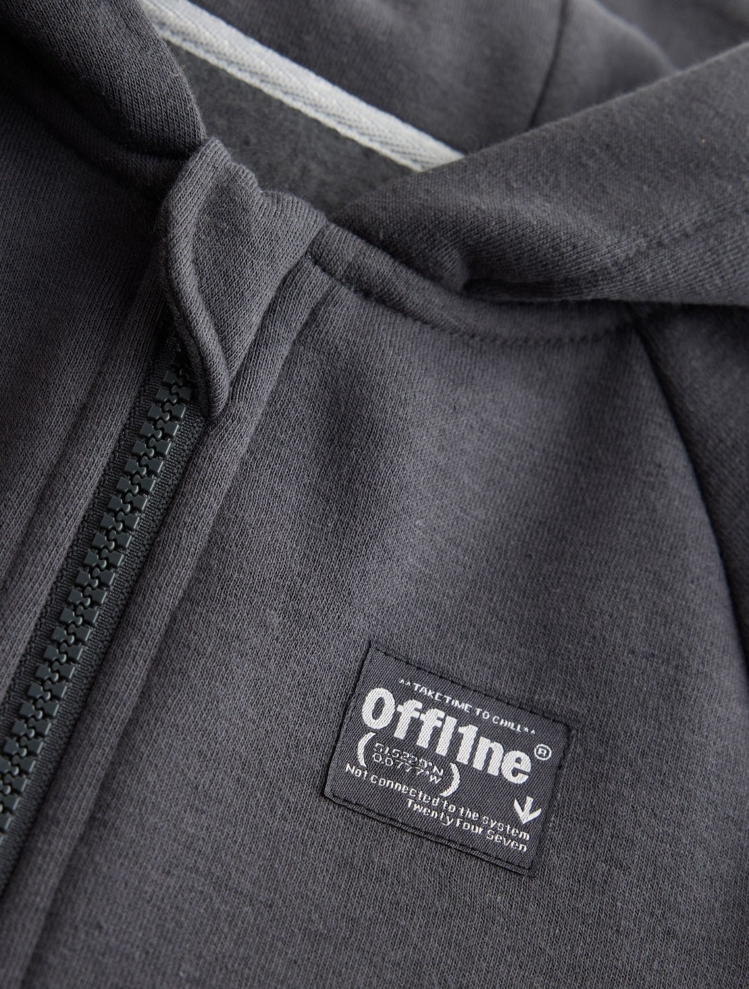 Grey Offline Side Stripe Fleece All-In-
One