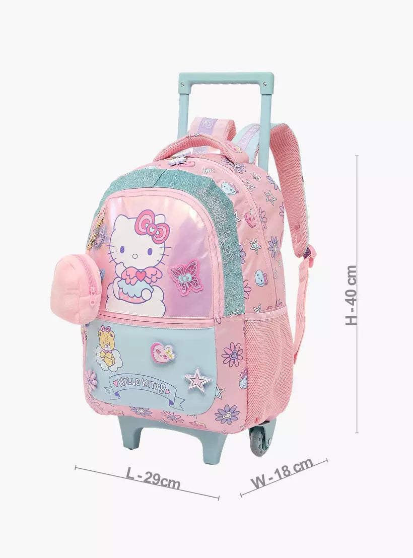 Sanrio Hello Kitty Print Trolley Bag  16 inches