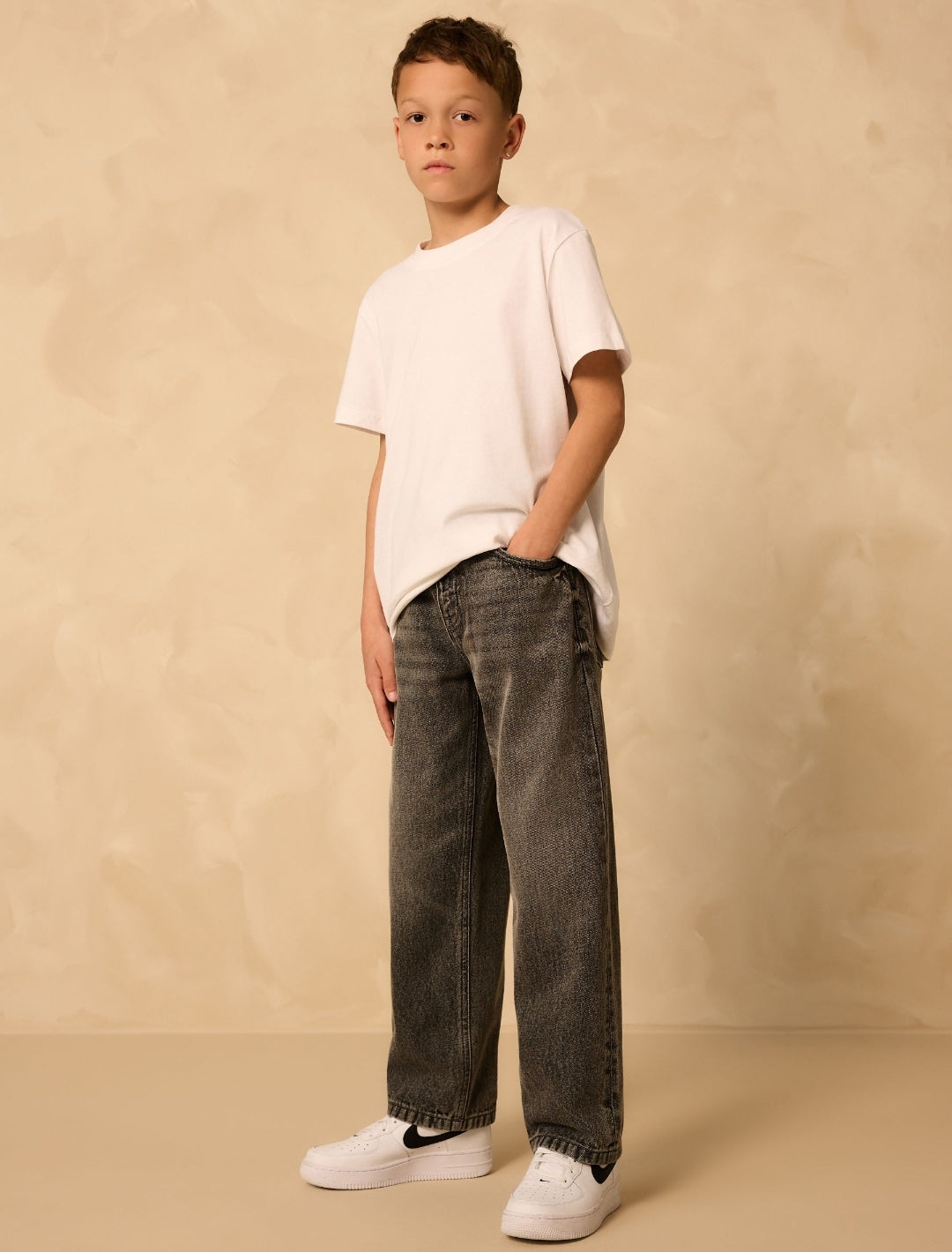 Dark Grey Wide Fit Authentic Jeans