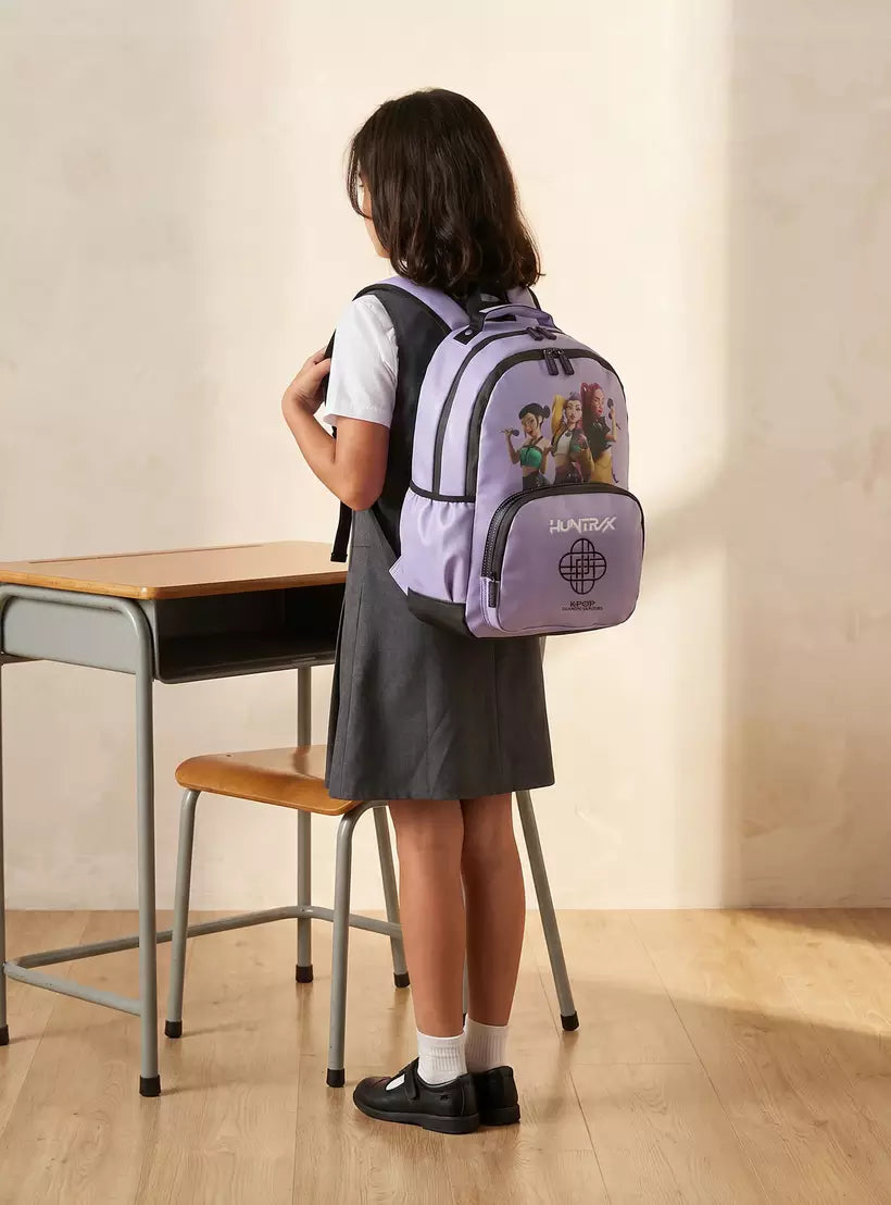 Netflix KPop Demon Hunters Print Backpack 17 inches