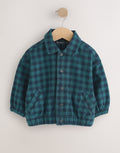 Navy/Turquoise Cotton Twill Gingham
CheckOvershirt