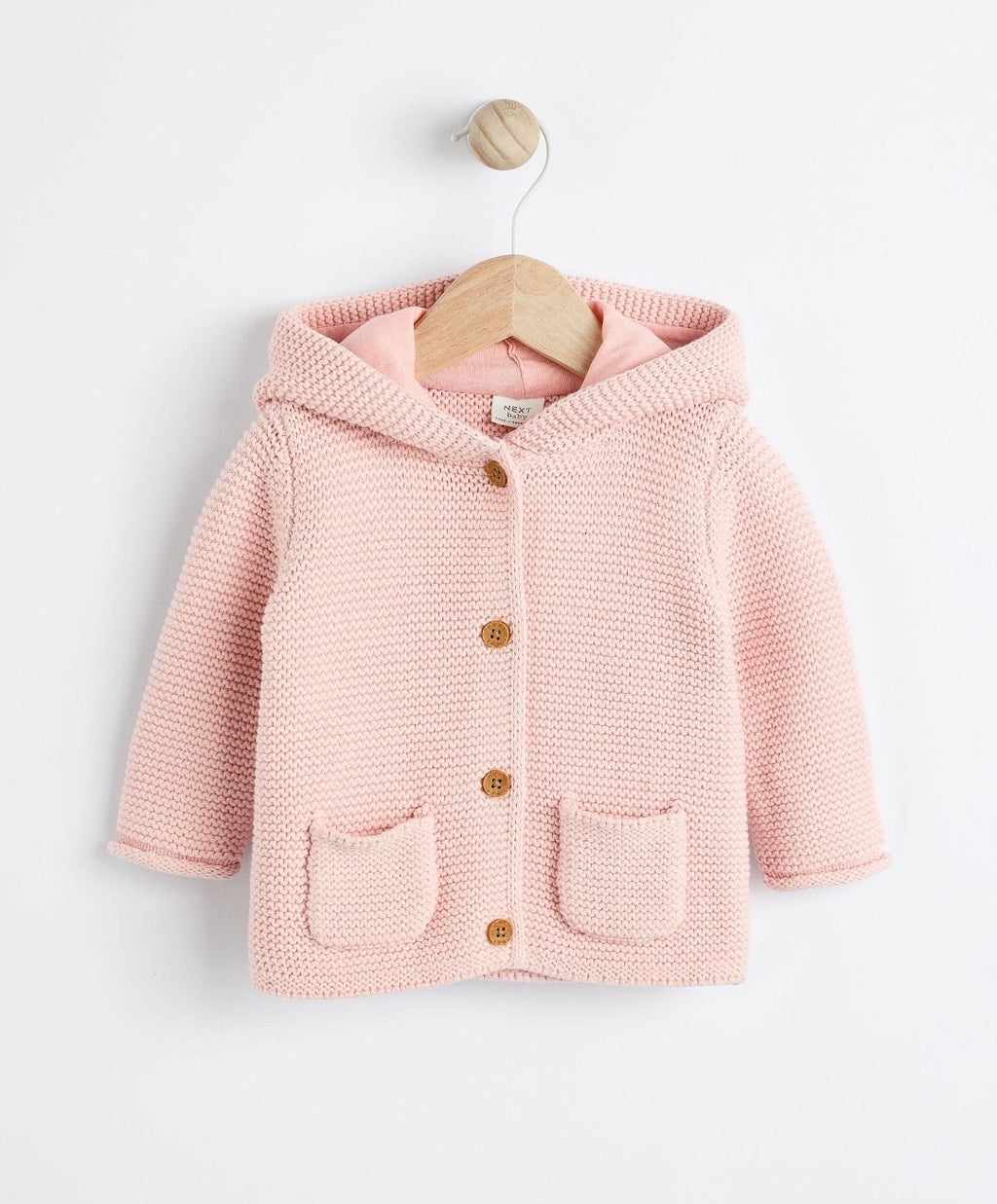 Pink Knitted Baby Cardigan