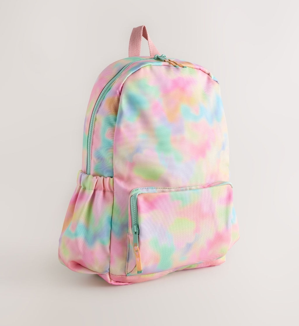 Pink Tie-Dye Backpack