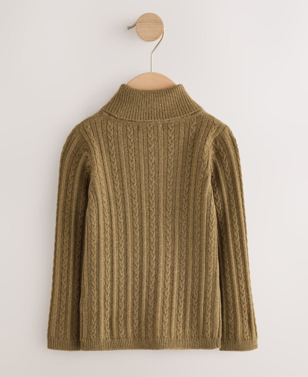 Olive Green Roll Neck Jumper