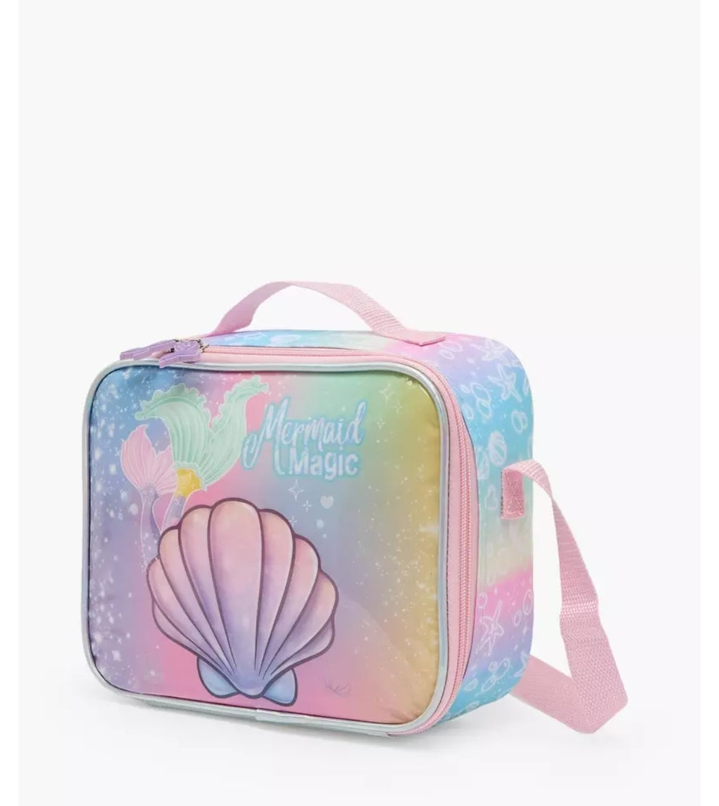 Mermaid Print 5-Piece School Trolley Bag Set  16 inches
