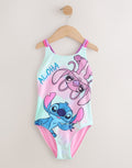Blue Stitch Double Strap Swimsuit