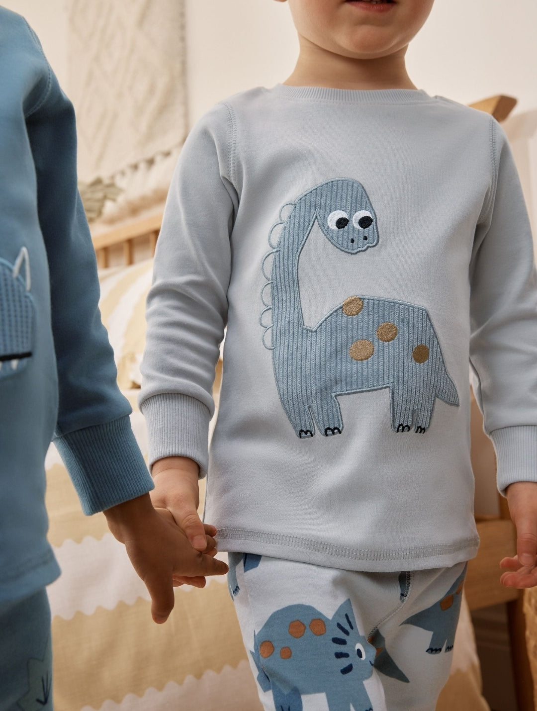 Navy/Grey Dinosaur Snuggle Pyjamas 3 Pack