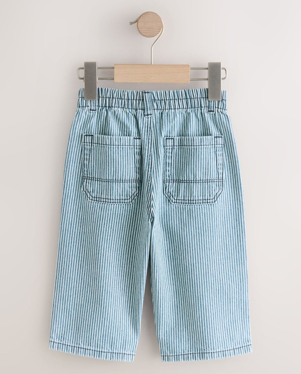 Blue/White Stripe Wide Fit Jeans