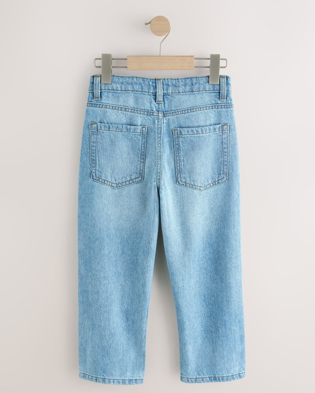 Mid Blue Denim Linen blend Denim Jeans