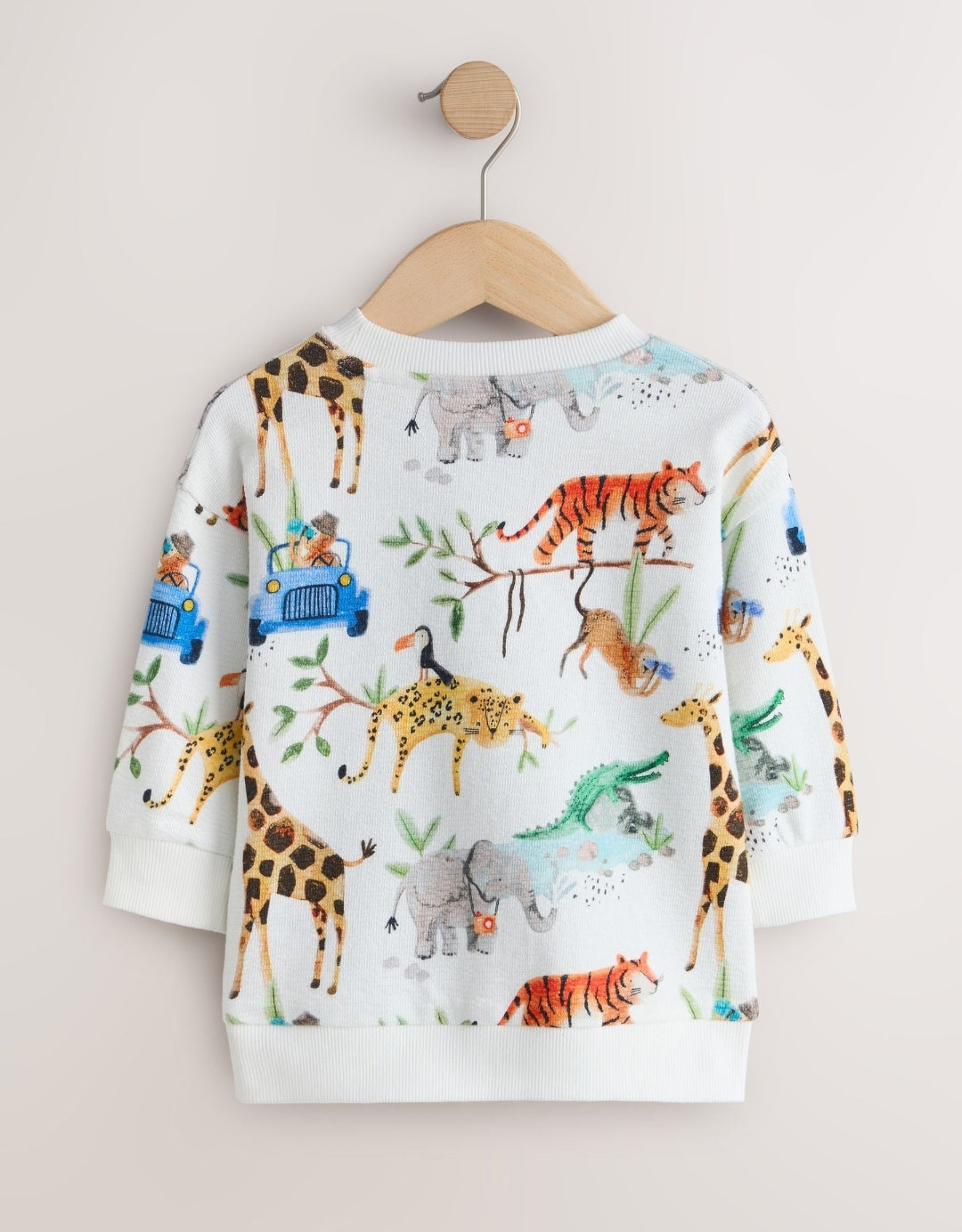 Watercolour Animals All Over Printed
Crew Neck Sweat Top