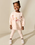 Pink Ballerinas Sweatshirt and Leggings Set