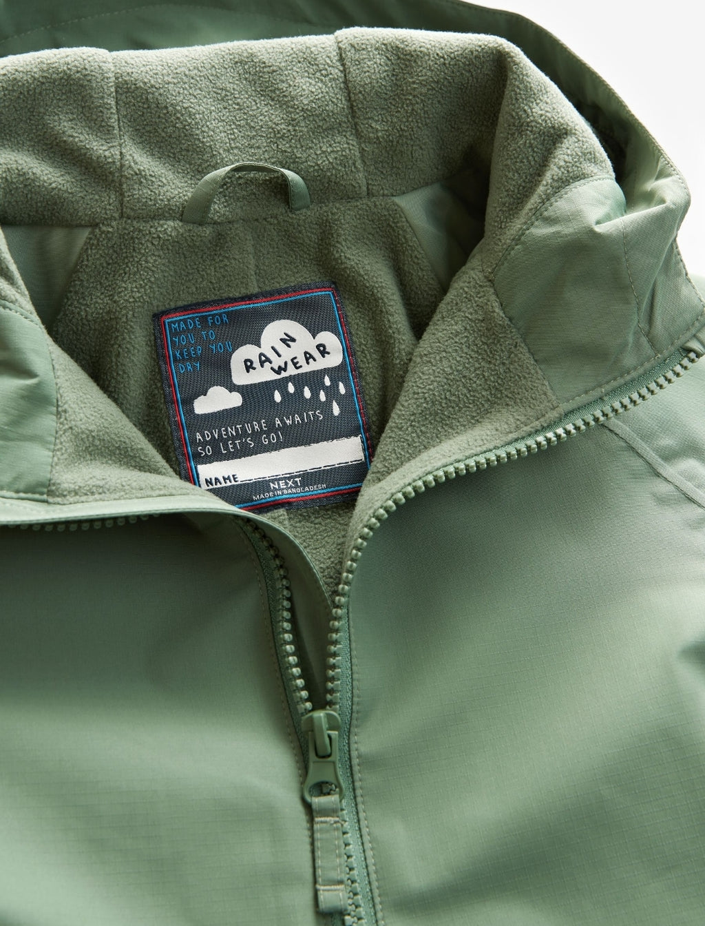 Khaki Green Waterproof Fleece Lined Puddlesuit