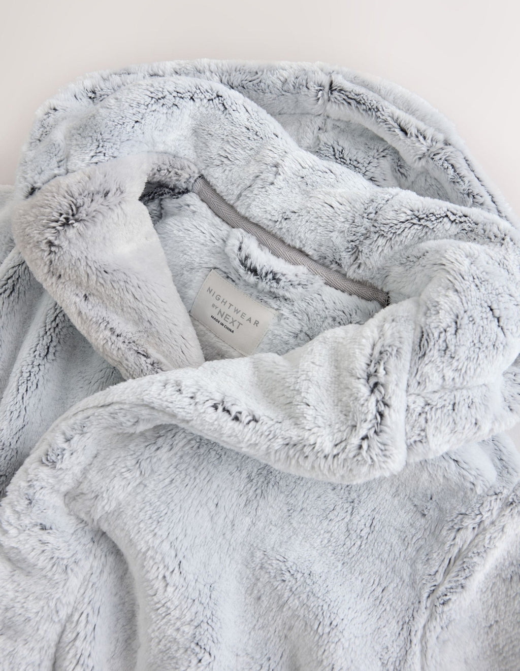 Grey Soft Touch Fleece Dressing Gown