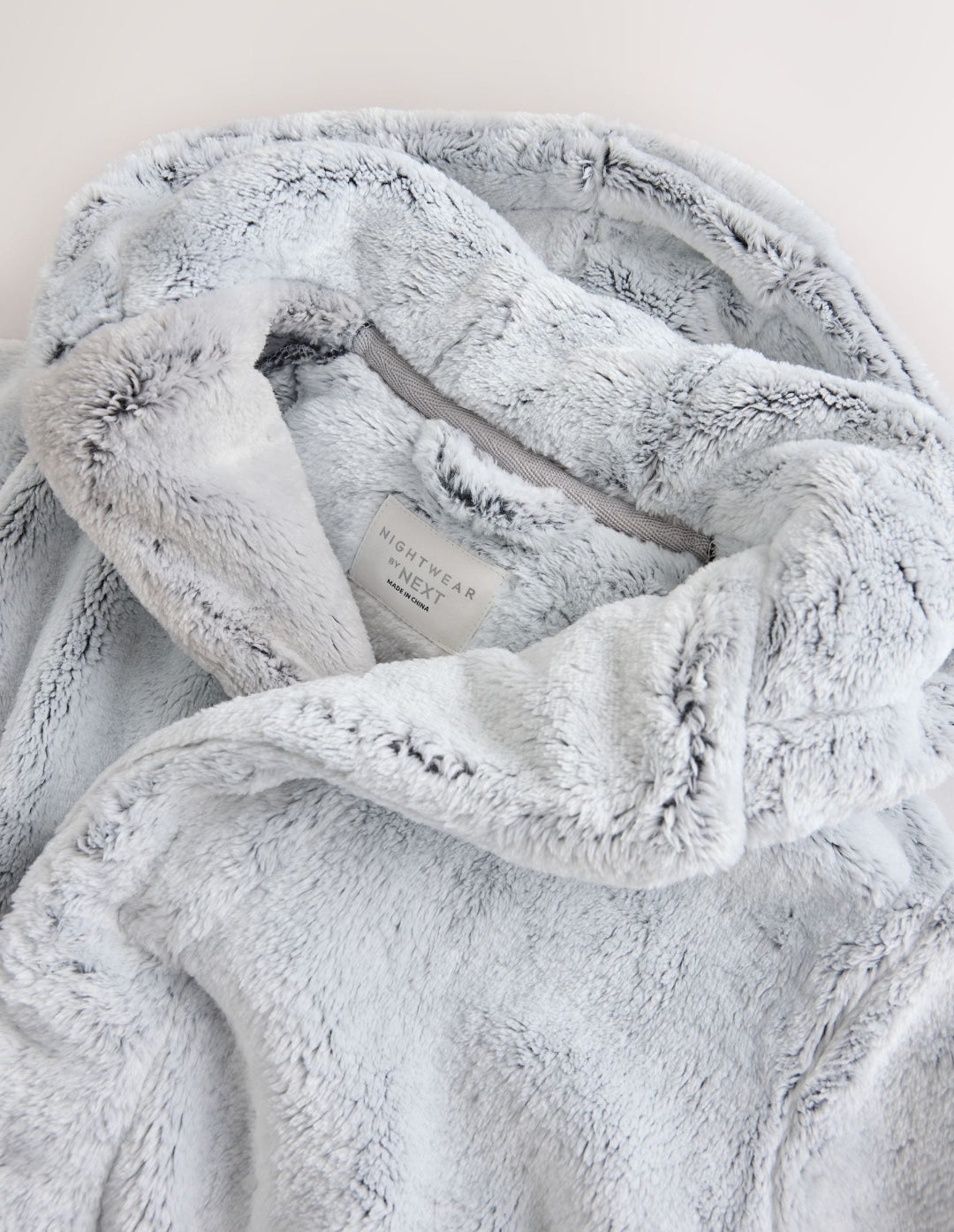 Grey Soft Touch Fleece Dressing Gown