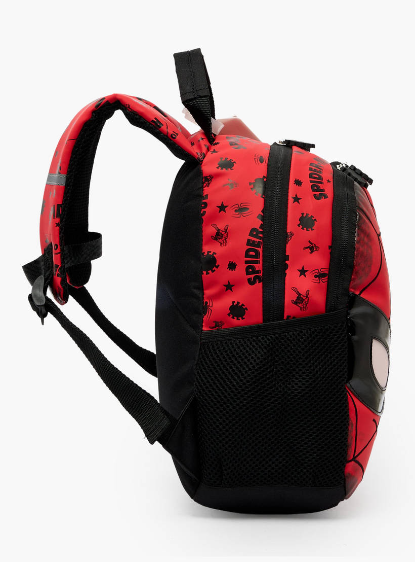 Spiderman Print Light Up Backpack for Boys  14 inches