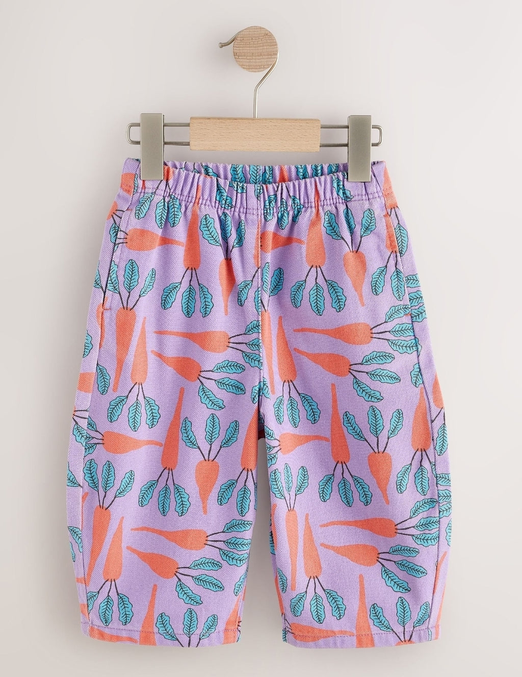 Purple Carrot Printed Jeans