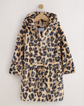 Leopard Print Fleece Dressing Gown
