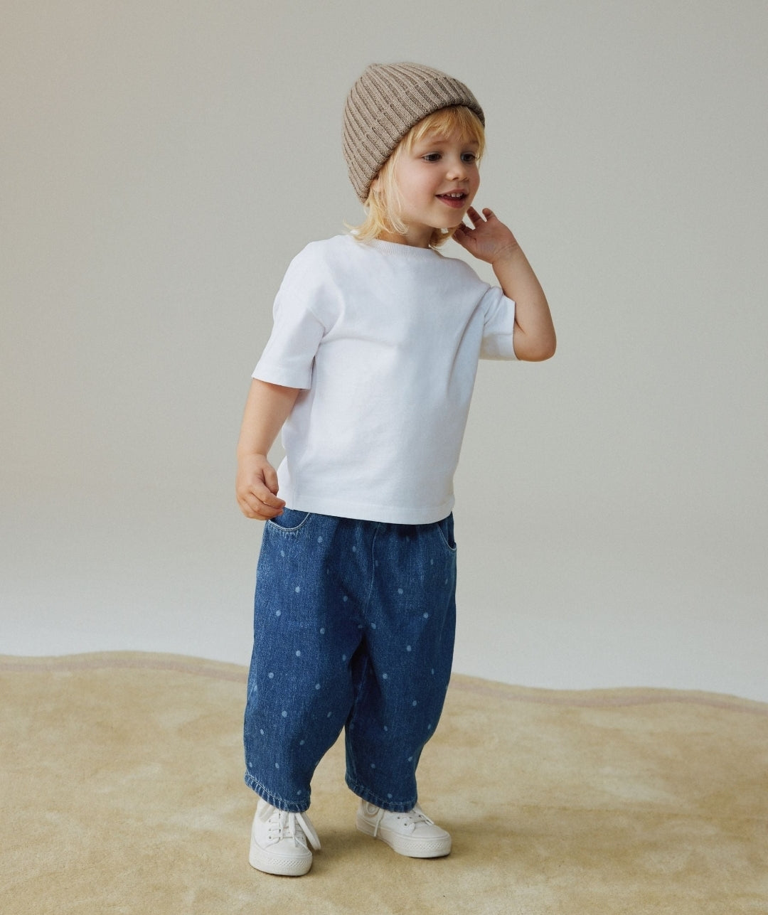 Blue Spot Pullon Barrel Jeans