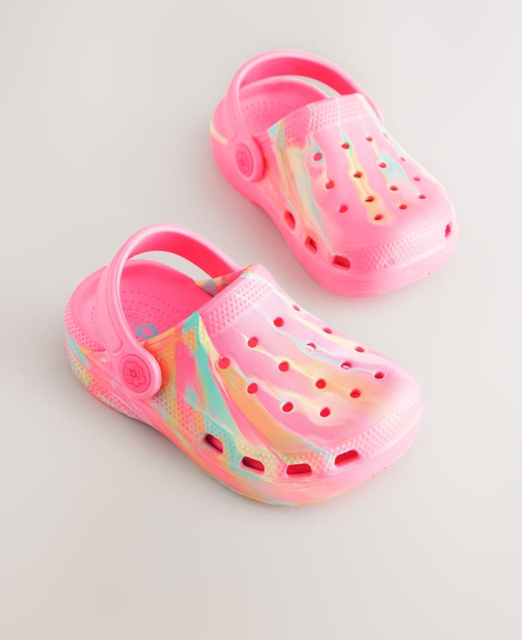Bright Pink Marble Standard Fit 
Comfort Clogs